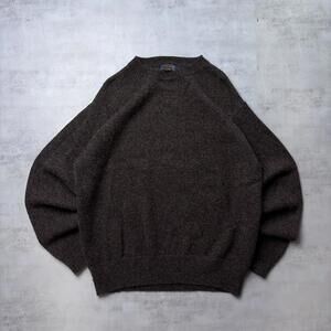 Y2K Brown Pendleton Grunge Wool Knit Sweater